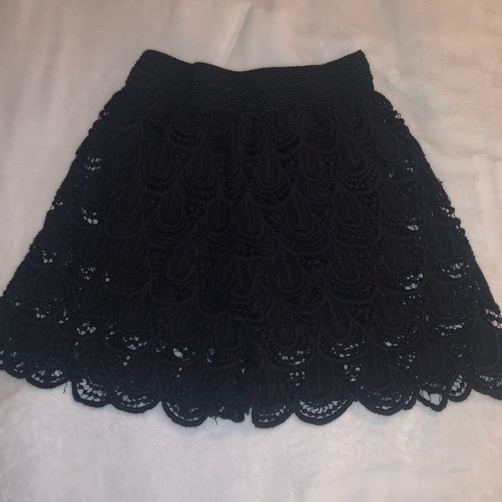 Canclay Black Crochet Boho Shots Cottagecore Small